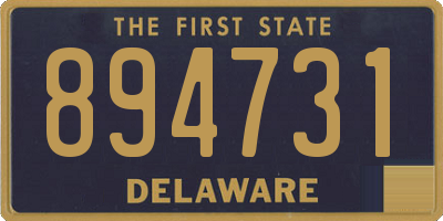 DE license plate 894731