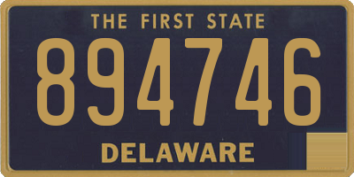 DE license plate 894746