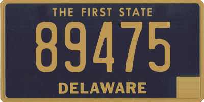 DE license plate 89475