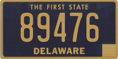 DE license plate 89476