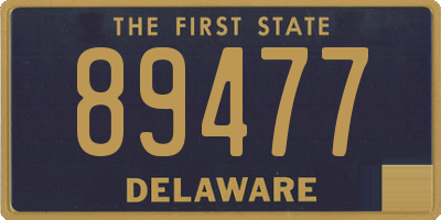 DE license plate 89477