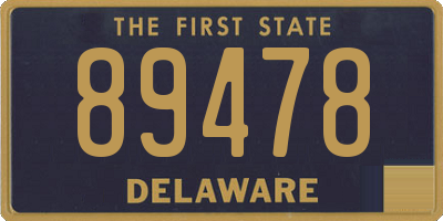 DE license plate 89478