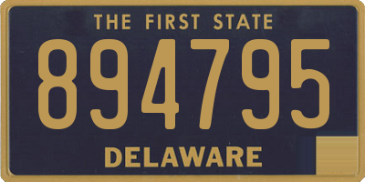 DE license plate 894795