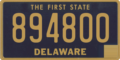 DE license plate 894800