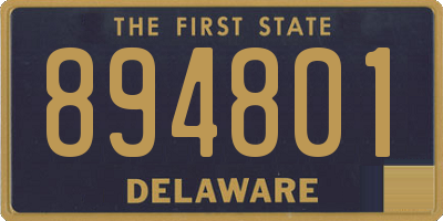 DE license plate 894801