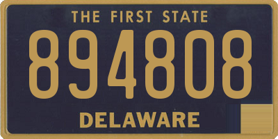 DE license plate 894808