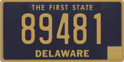 DE license plate 89481