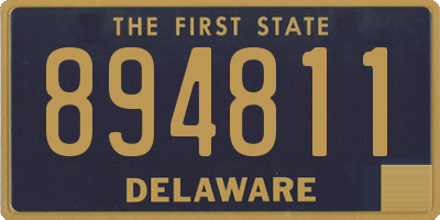 DE license plate 894811