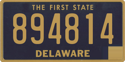 DE license plate 894814