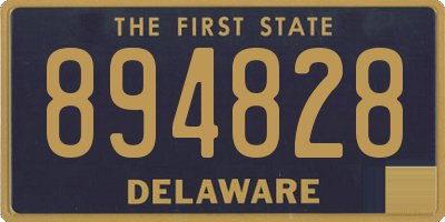 DE license plate 894828