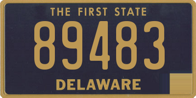 DE license plate 89483