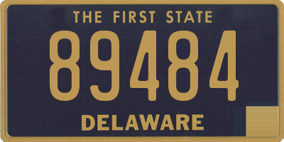 DE license plate 89484
