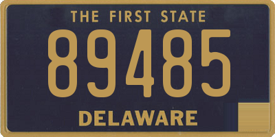 DE license plate 89485