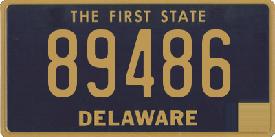 DE license plate 89486