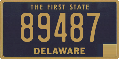 DE license plate 89487