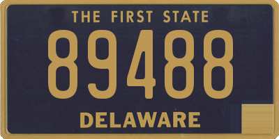 DE license plate 89488