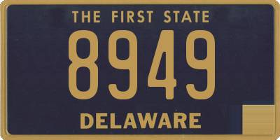 DE license plate 8949