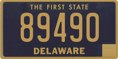 DE license plate 89490