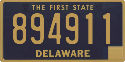 DE license plate 894911