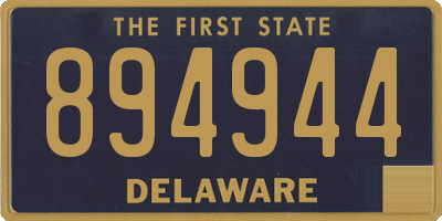 DE license plate 894944