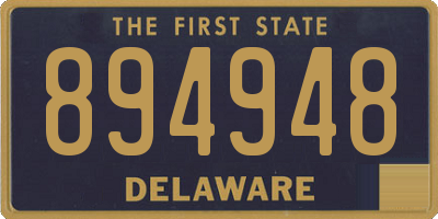 DE license plate 894948