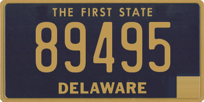 DE license plate 89495