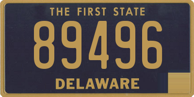 DE license plate 89496