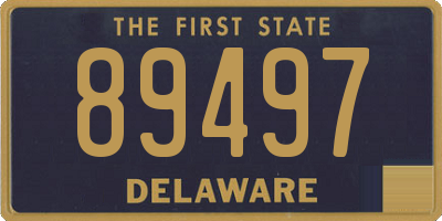DE license plate 89497