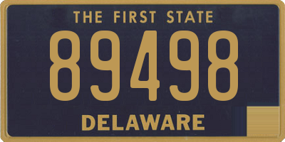 DE license plate 89498