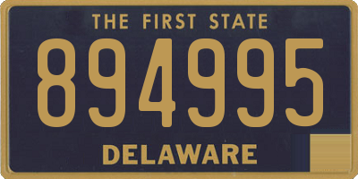 DE license plate 894995