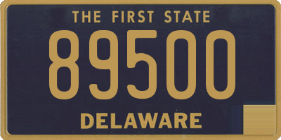 DE license plate 89500