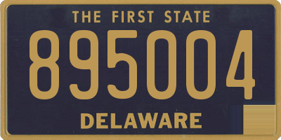 DE license plate 895004