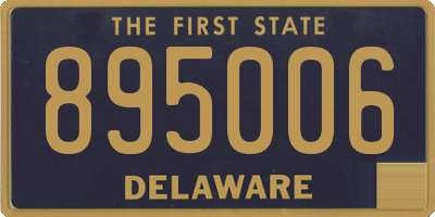 DE license plate 895006