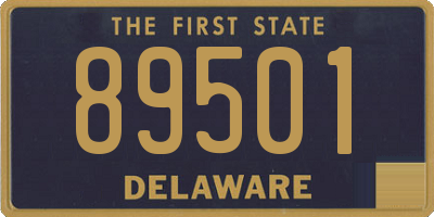 DE license plate 89501