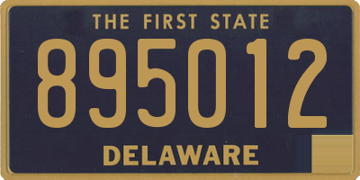 DE license plate 895012
