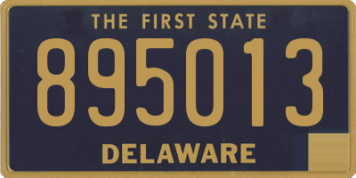 DE license plate 895013