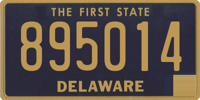 DE license plate 895014