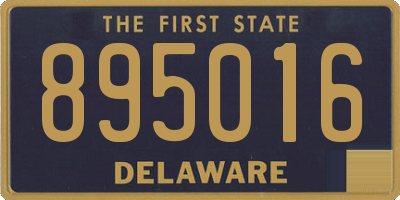 DE license plate 895016