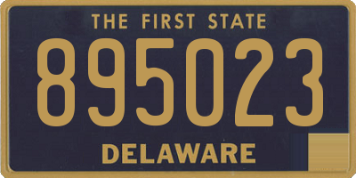 DE license plate 895023