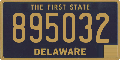 DE license plate 895032