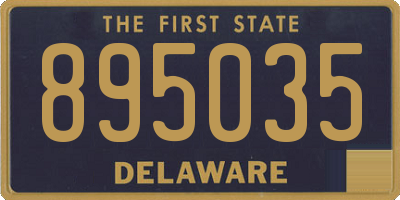 DE license plate 895035