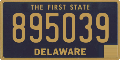 DE license plate 895039