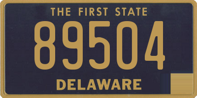DE license plate 89504