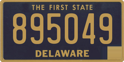 DE license plate 895049