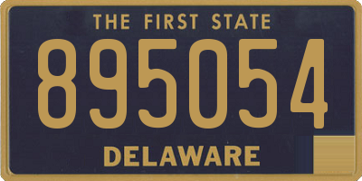 DE license plate 895054