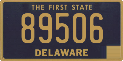 DE license plate 89506