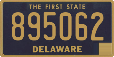 DE license plate 895062