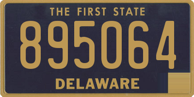 DE license plate 895064