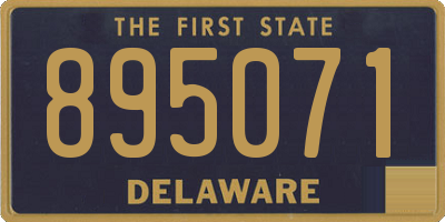 DE license plate 895071