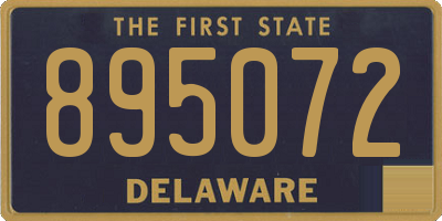 DE license plate 895072
